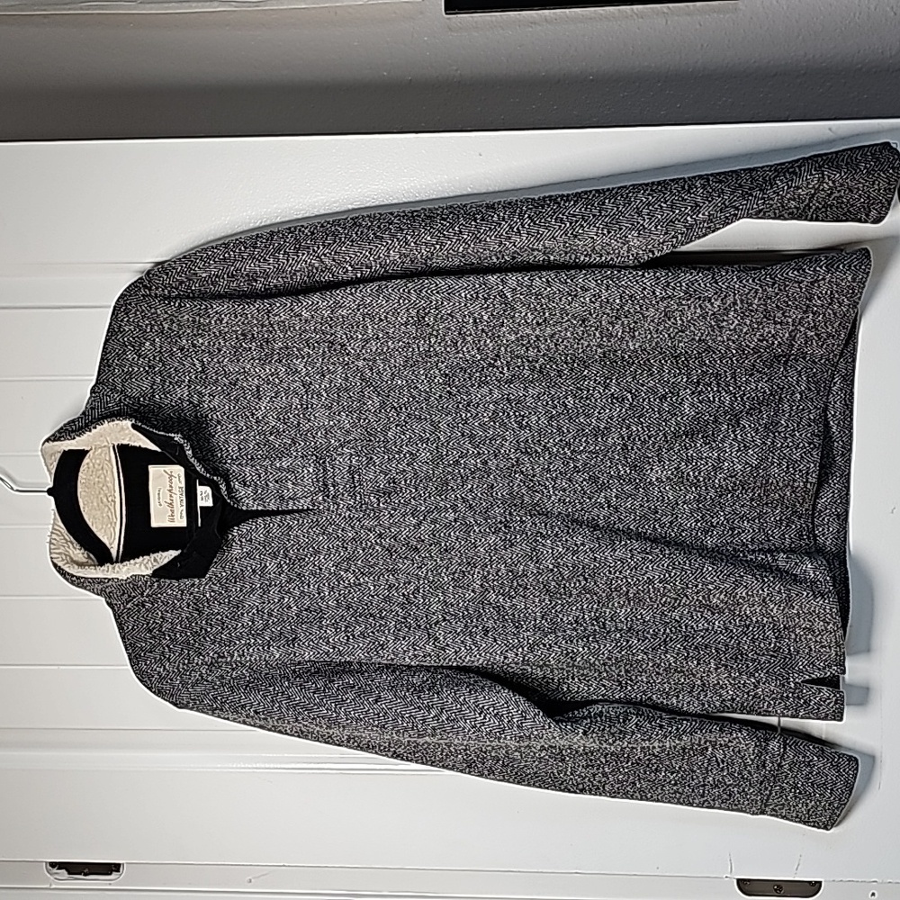 Weatherproof Vintage Classic Fleece Pullover Black/Heathered Grey